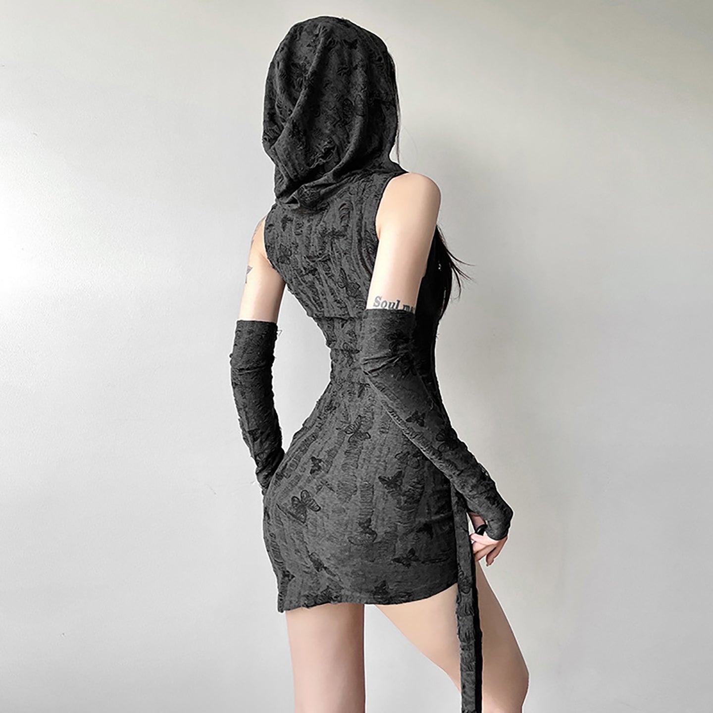 Cowl Neck Bodycon Mini Dress