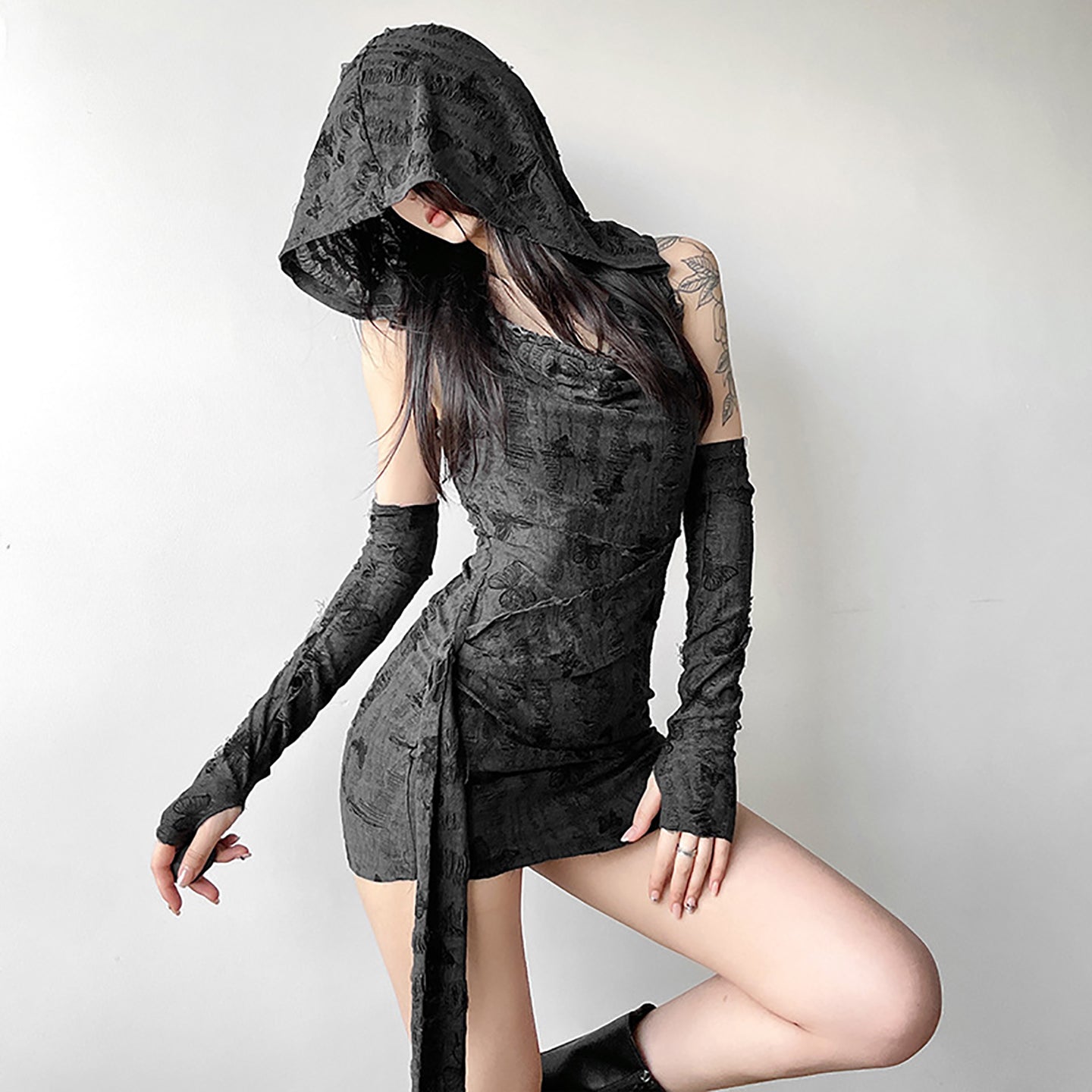Cowl Neck Bodycon Mini Dress