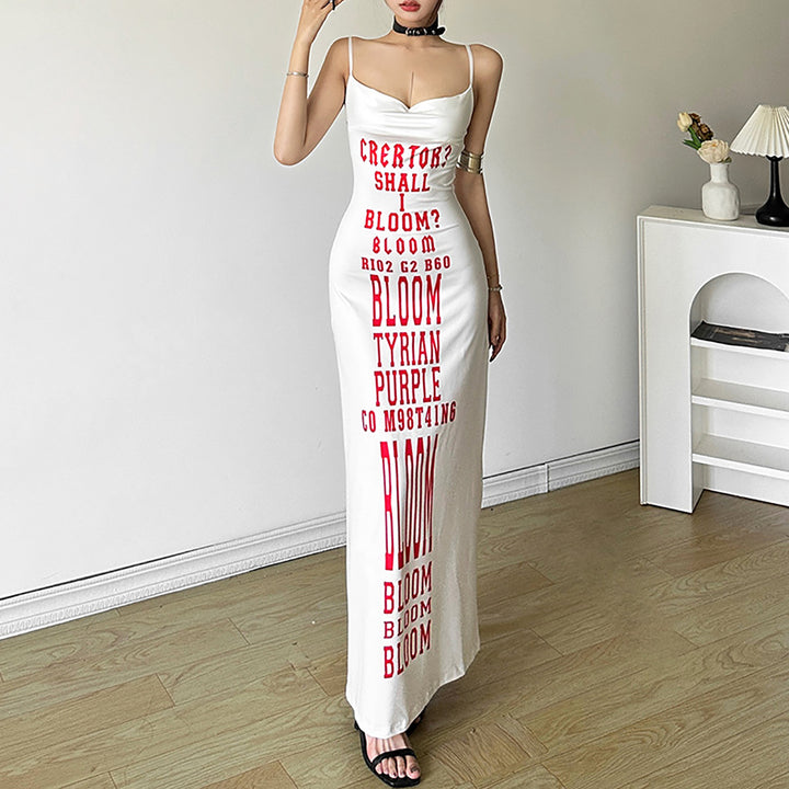 Print Bodycon Maxi Dress