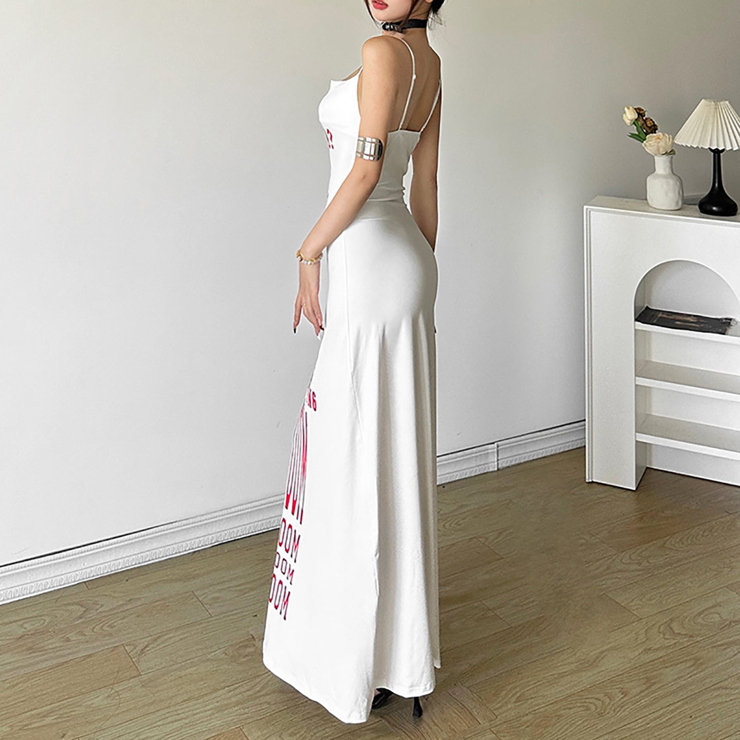 Print Bodycon Maxi Dress