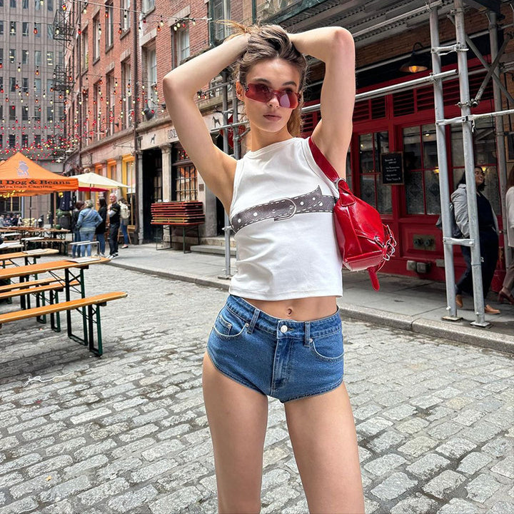 Print Crop Top
