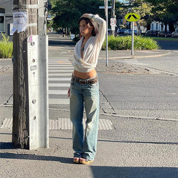 Women Cowl Neck Casual Top