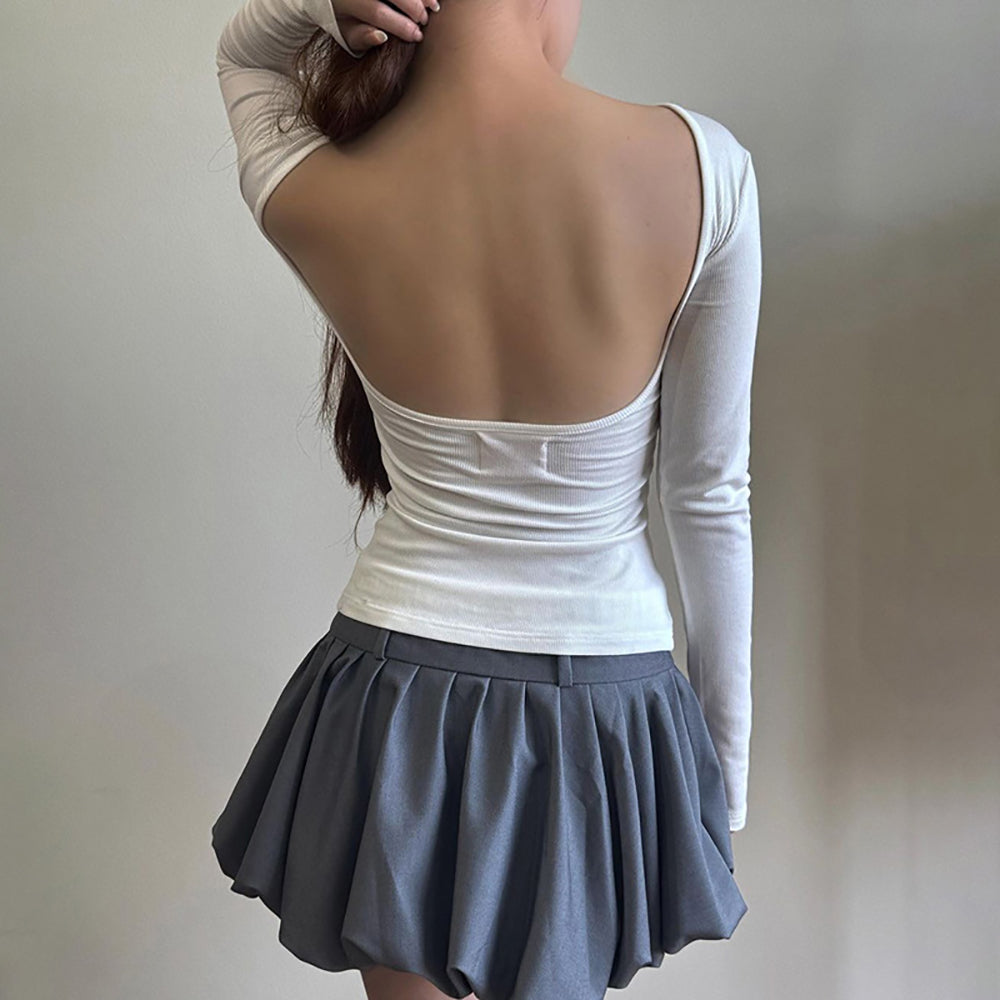 Women Solid Boat Neck Top