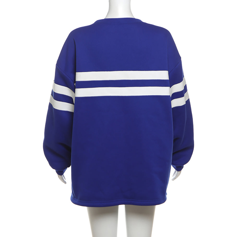 Women Round Neck Long Sleeves Sweatshirt