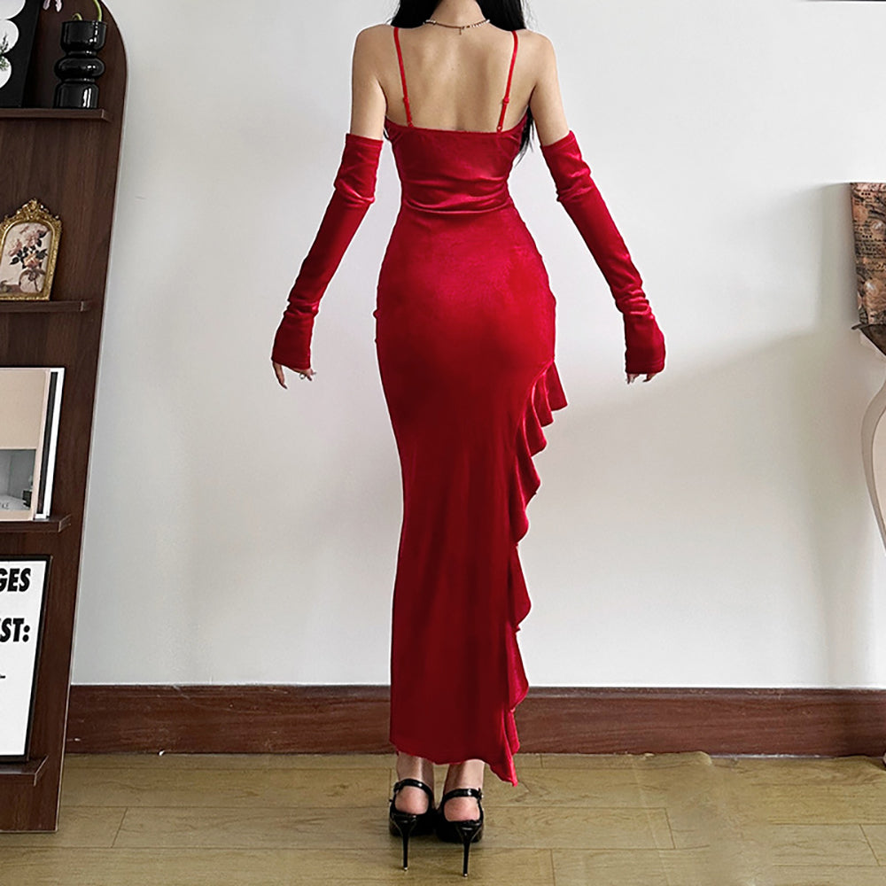 Halter Neck Bodycon Midi Dress