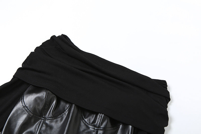 Black Off Shoulder Corset Crop Top
