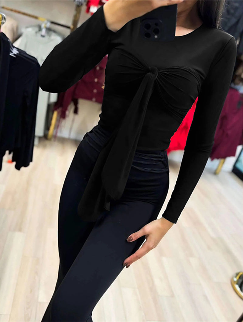 Women Extended Sleeves Top