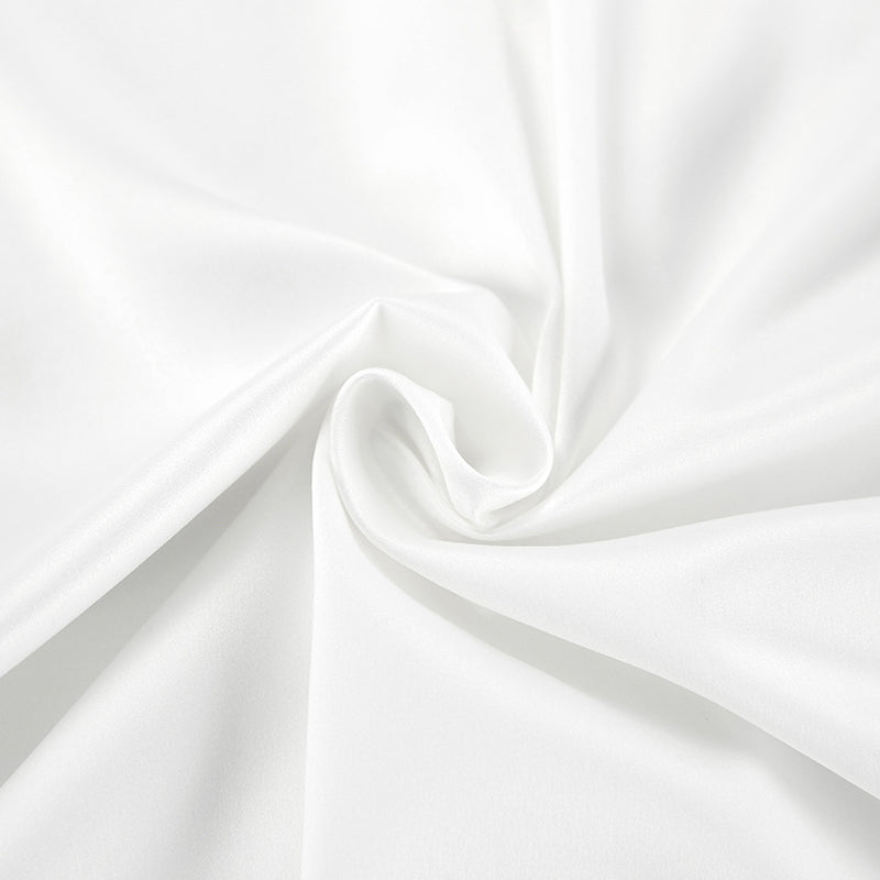 White High-Rise A-Line Maxi Skirt