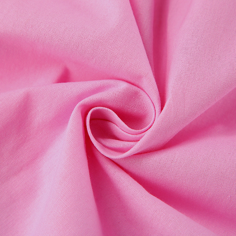 Pink Colourblocked Oversized Cotton Casual Shirt