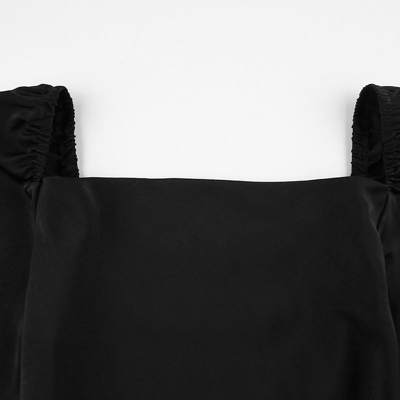 Bell Sleeve A-Line Mini Dress