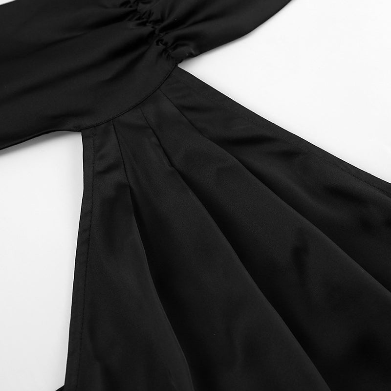 Black Halter Neck Bodycon Maxi Dress