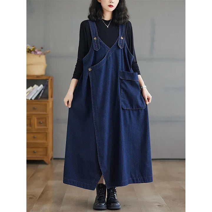 Women Cotton Culotte Jumpsuit