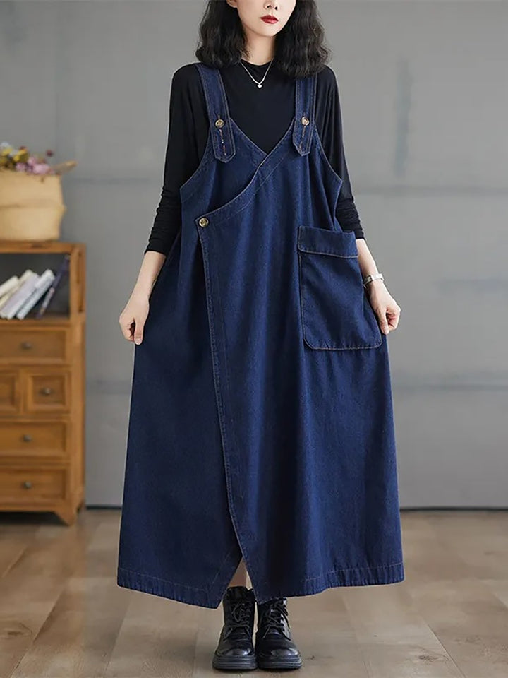 Women Cotton Culotte Jumpsuit