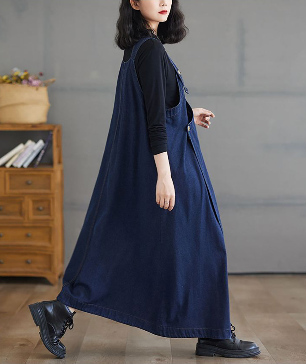 Women Cotton Culotte Jumpsuit