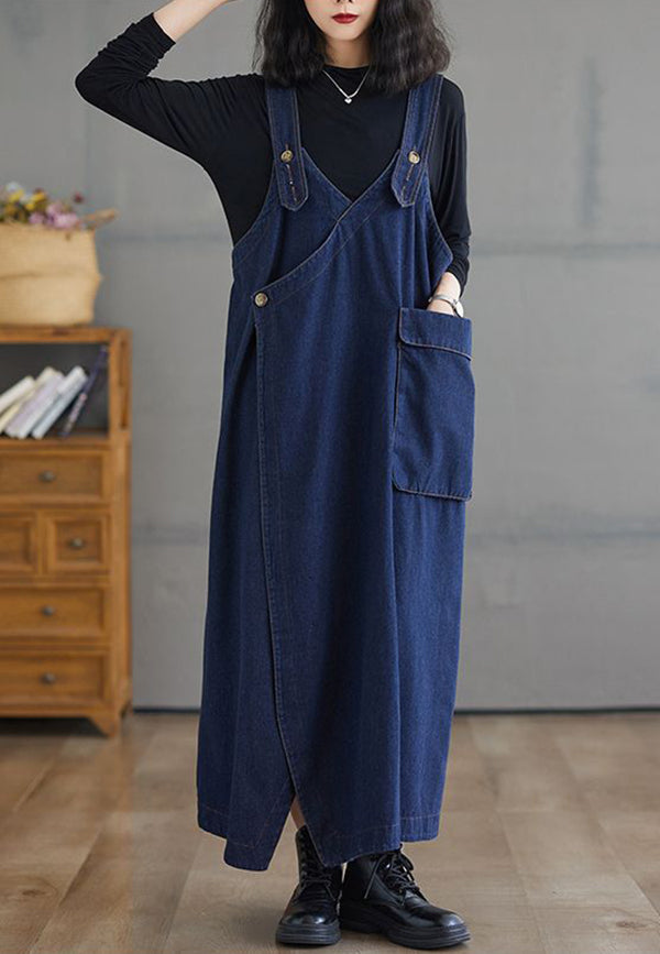 Women Cotton Culotte Jumpsuit