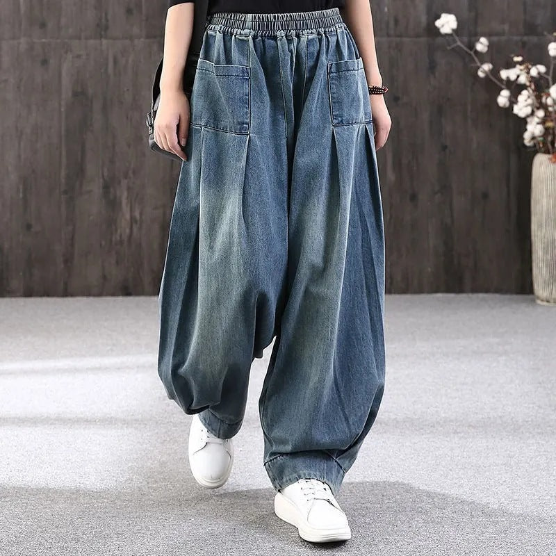 Women Medium Blue Relaxed Fit Mid-Rise Jeans