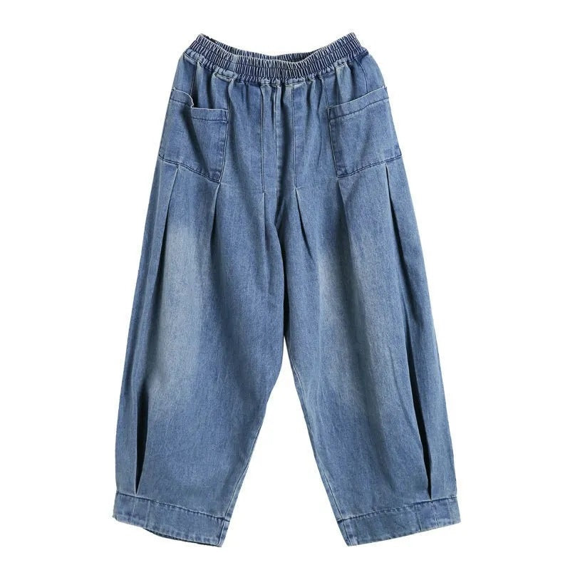 Women Medium Blue Relaxed Fit Mid-Rise Jeans