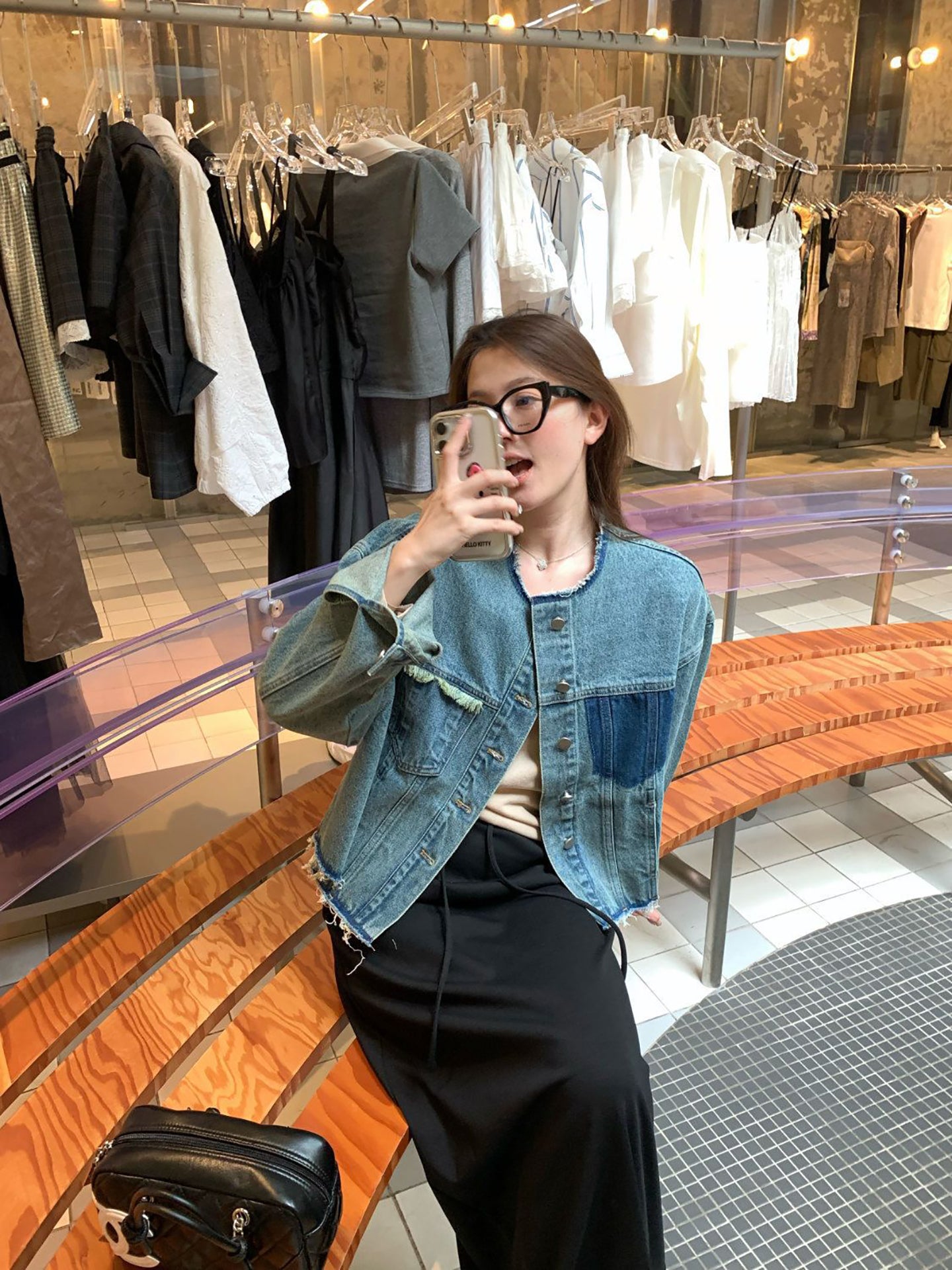 Women Insulator Outdoor Denim Jacket