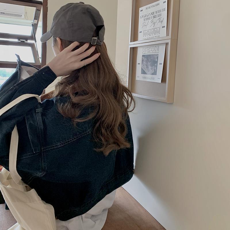 Spread Collar Cotton Regular Denim Jacket