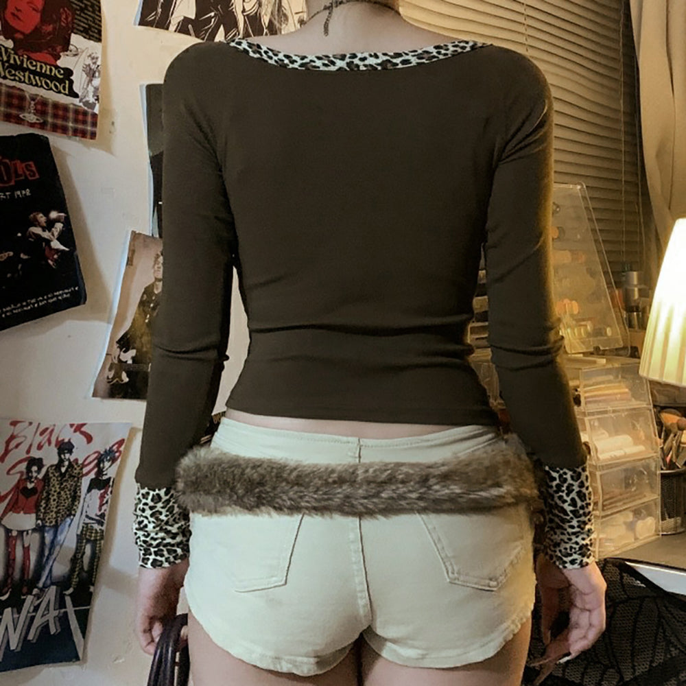 Women Animal Print Cotton Top
