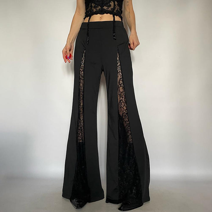 Women Flared Mid-Rise Parallel Trousers