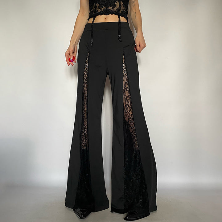 Women Flared Mid-Rise Parallel Trousers