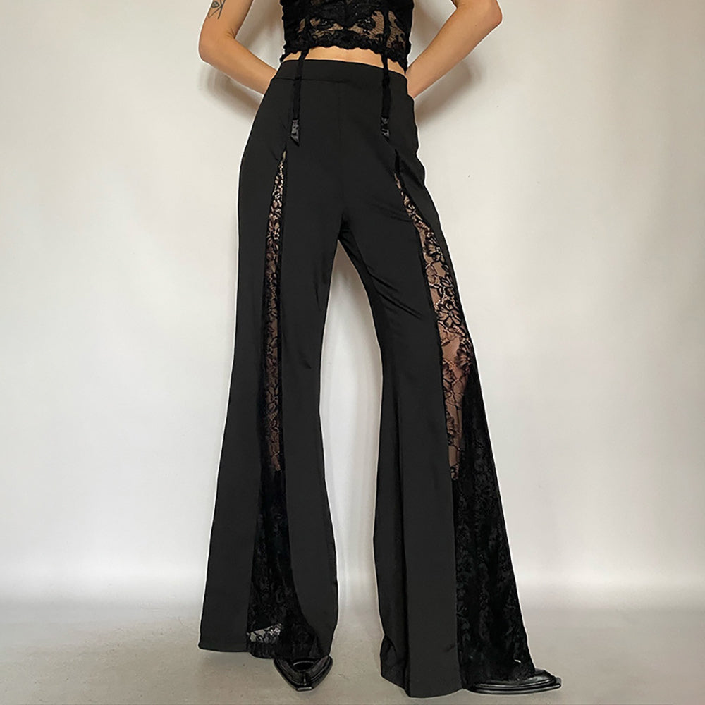 Women Flared Mid-Rise Parallel Trousers
