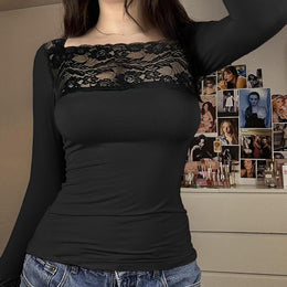 Women Solid Square Neck Fitted Top