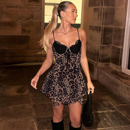 Women Animal Printed Fit & Flare Mini Dress