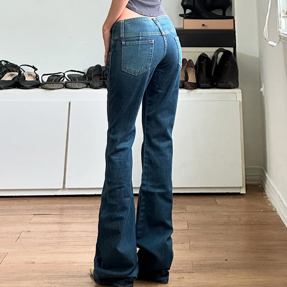 Women Light Fade Mid-Rise Mom Fit Jeans