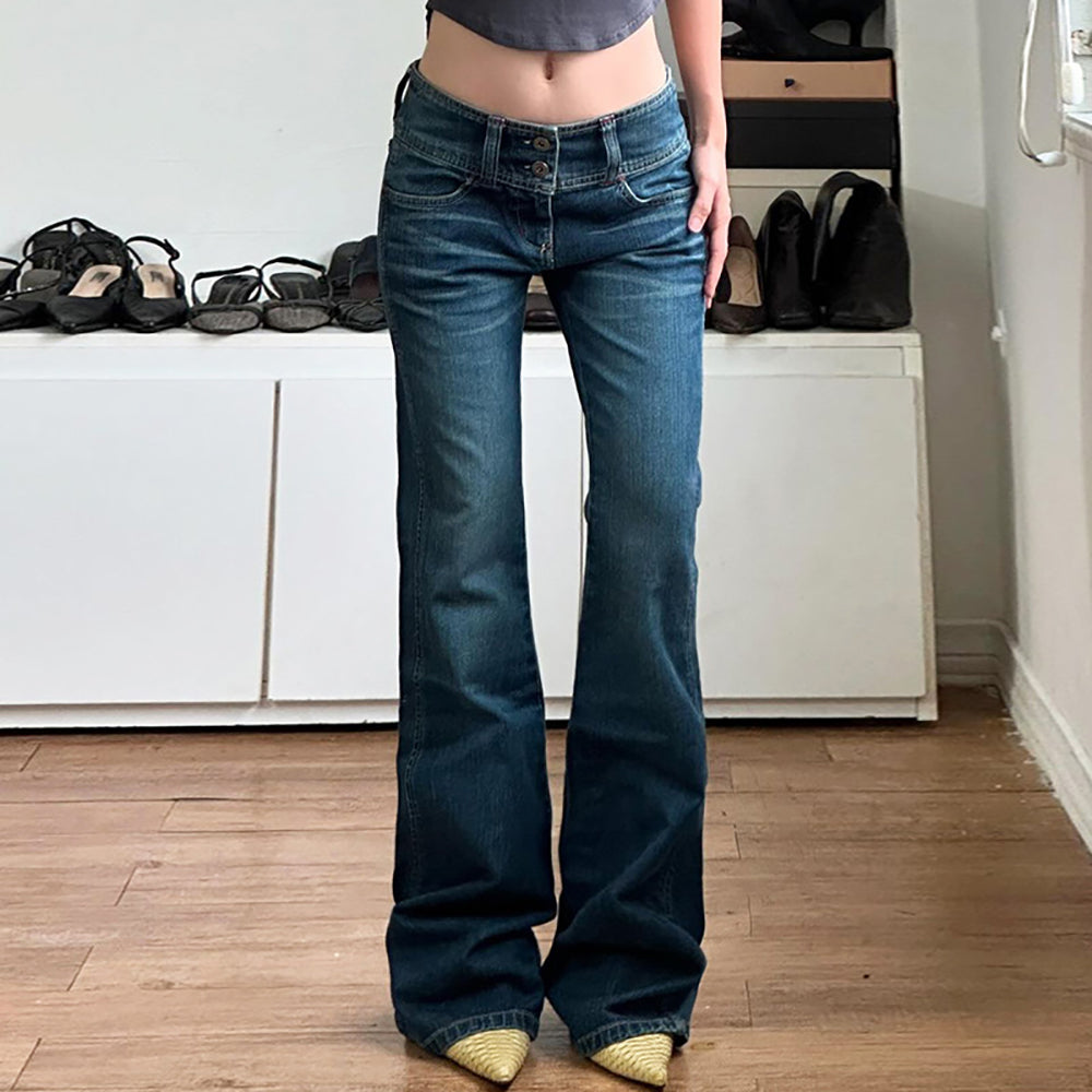 Women Light Fade Mid-Rise Mom Fit Jeans