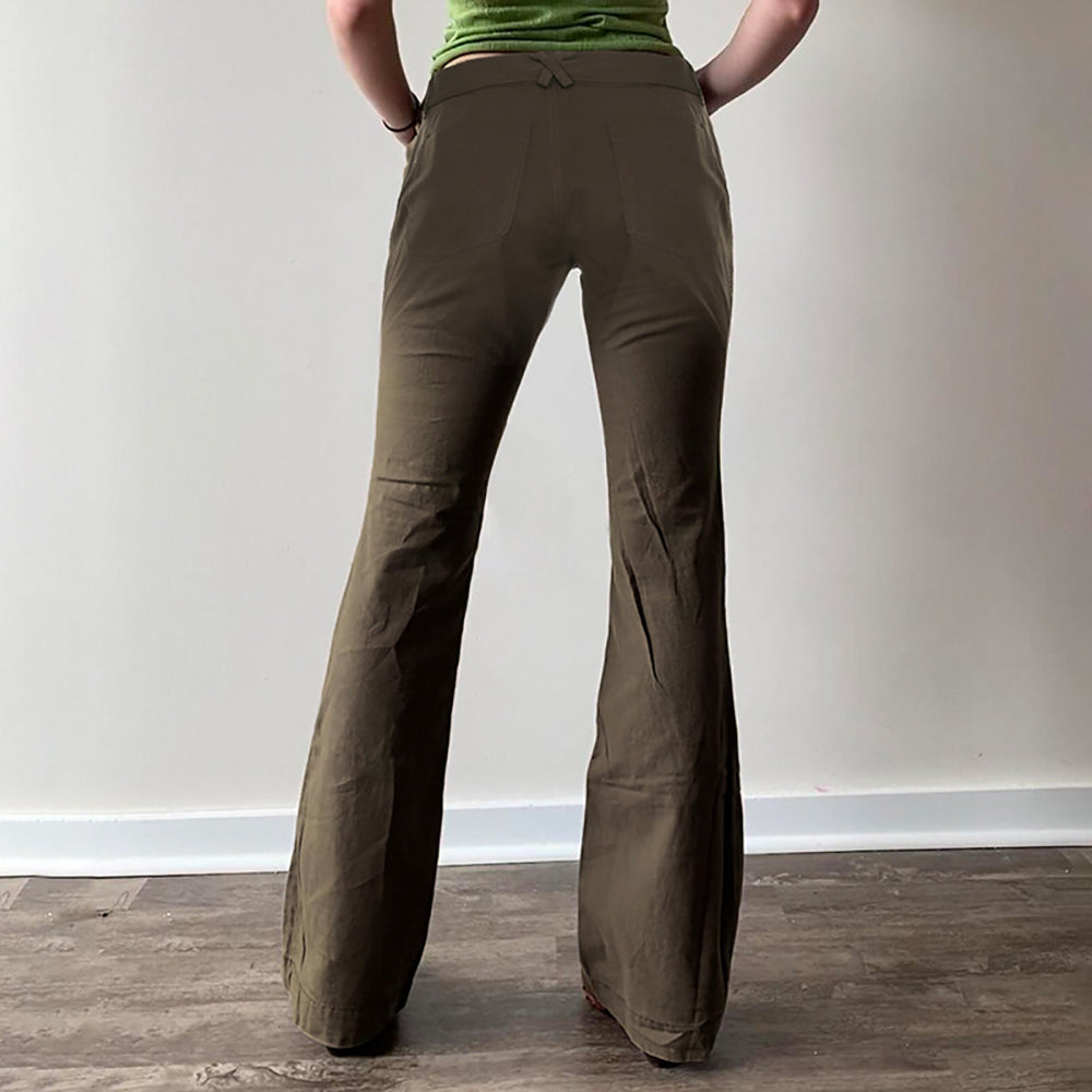 Women Low-Rise Easy Wash Pleated Trousers