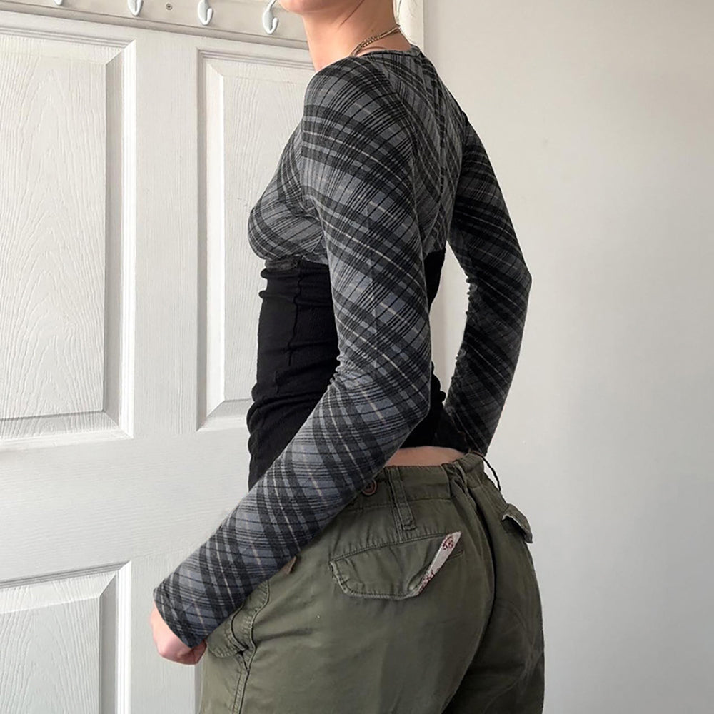 Checked Top