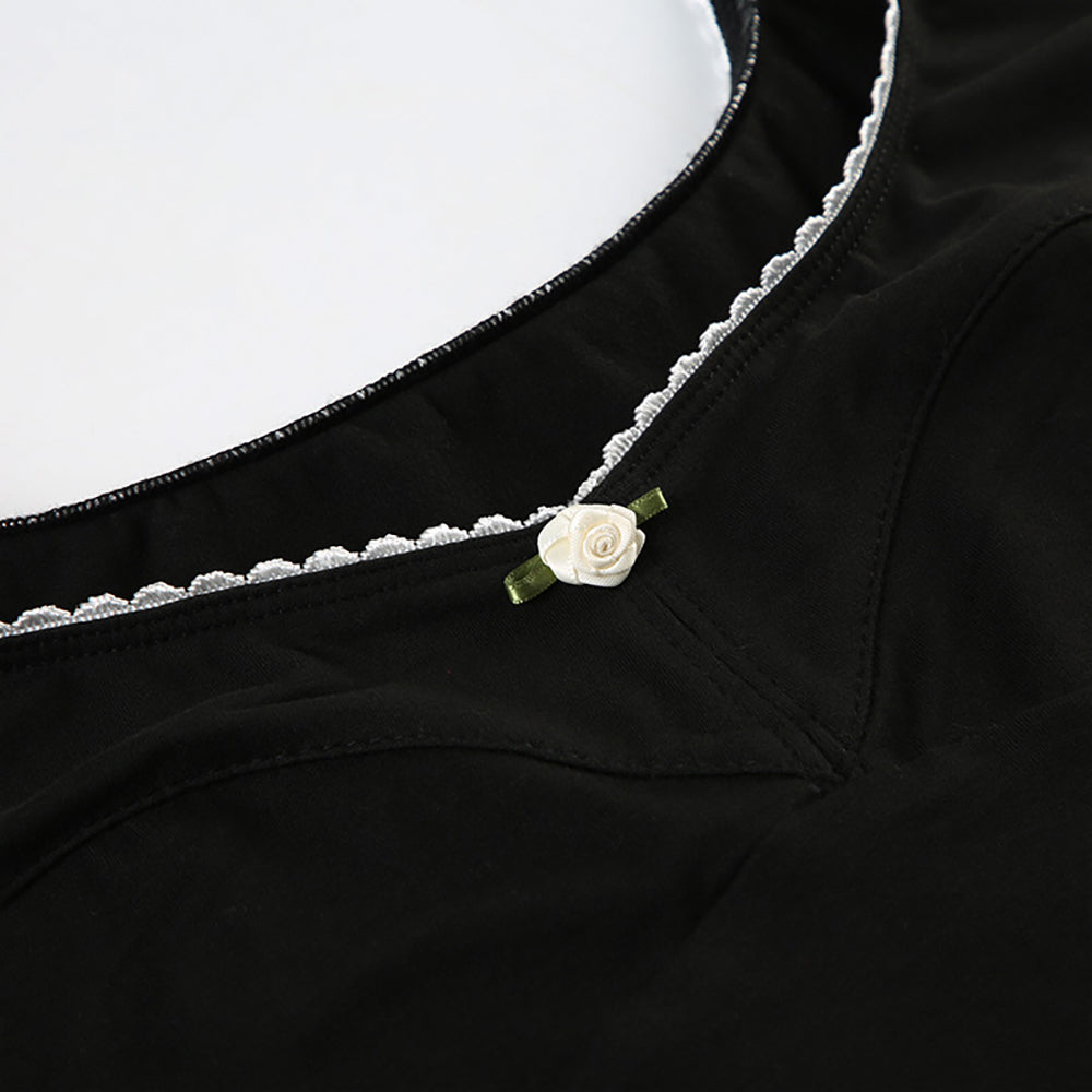 Women Round Neck Fitted Top