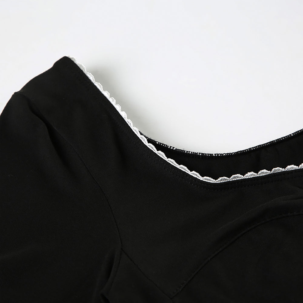 Women Round Neck Fitted Top