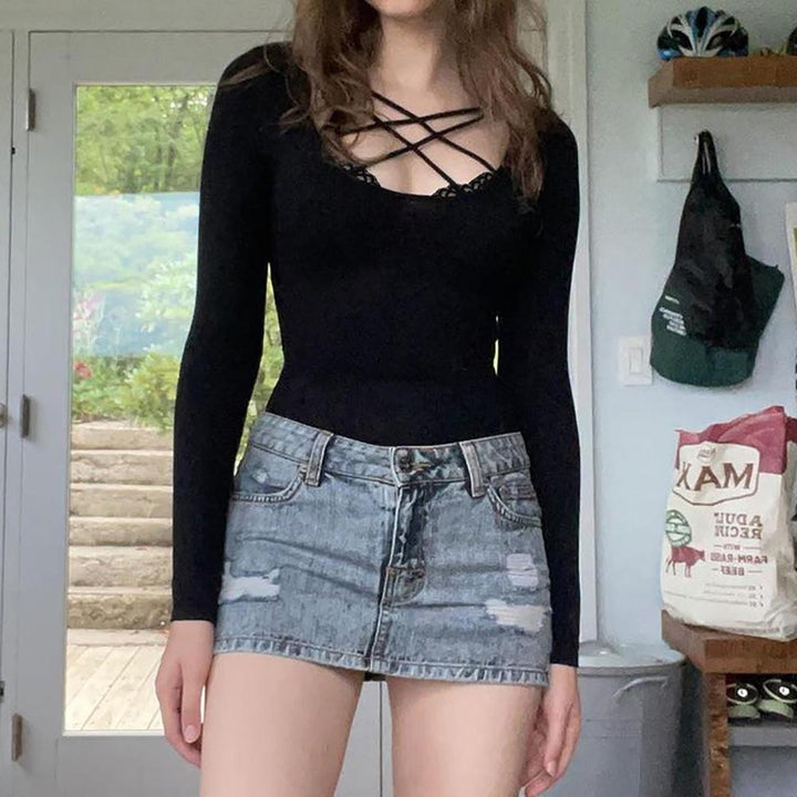 Women Scoop Neck Fitted Top
