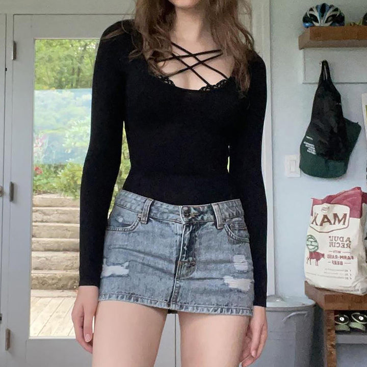 Women Scoop Neck Fitted Top