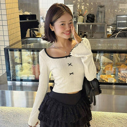 Self Design Bell Sleeves Top