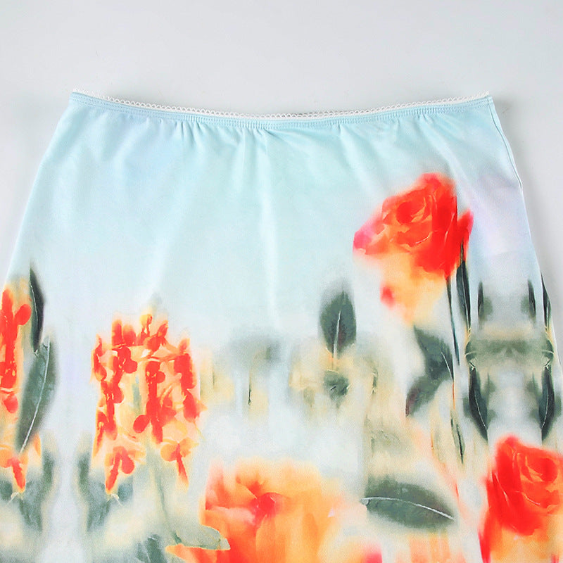 Printed Pencil Skirt