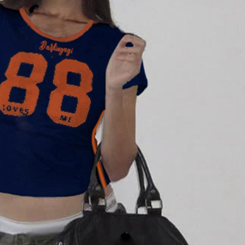 Women Typography Printed Round Neck T-shirt