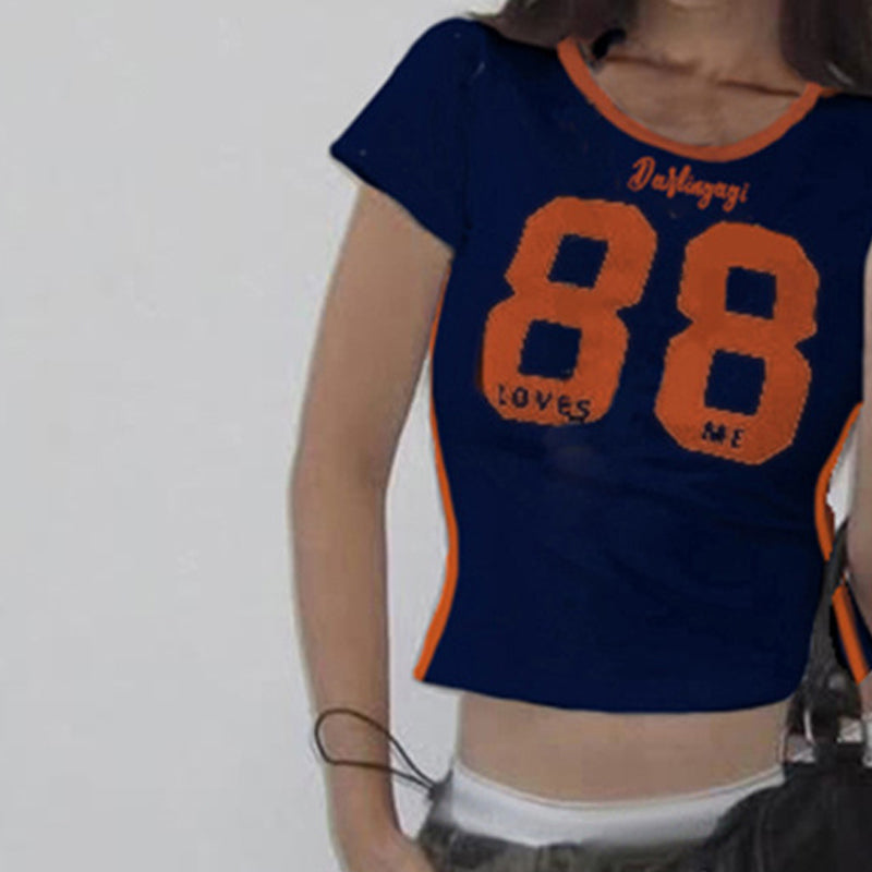 Women Typography Printed Round Neck T-shirt