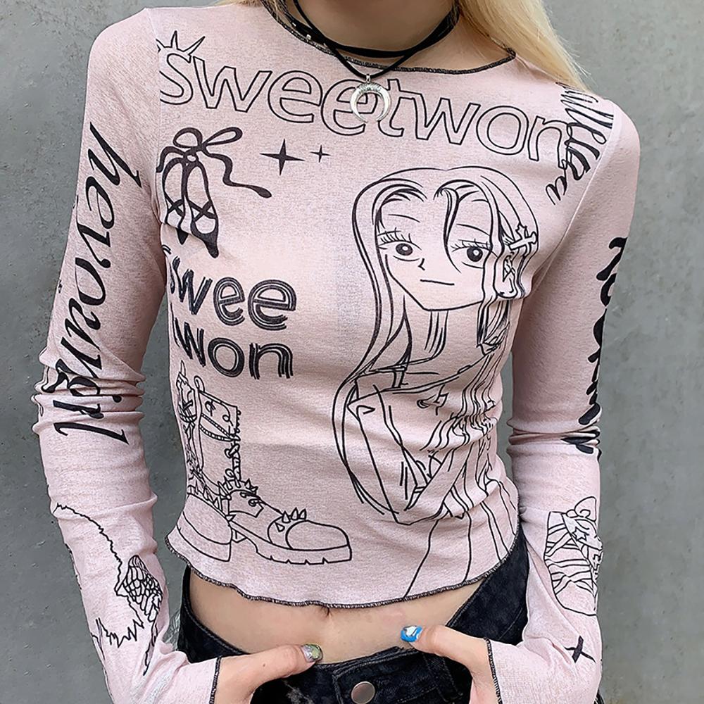 Women Graphic Printed Round Neck Top