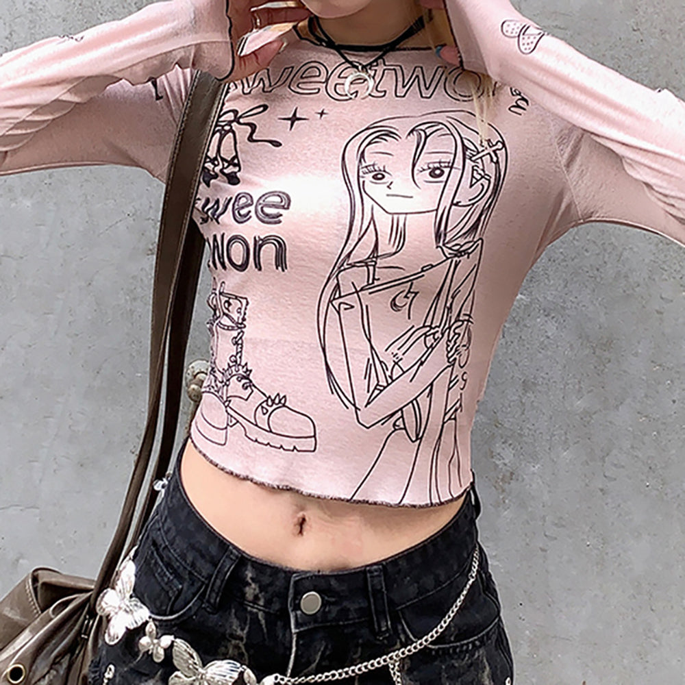 Women Graphic Printed Round Neck Top