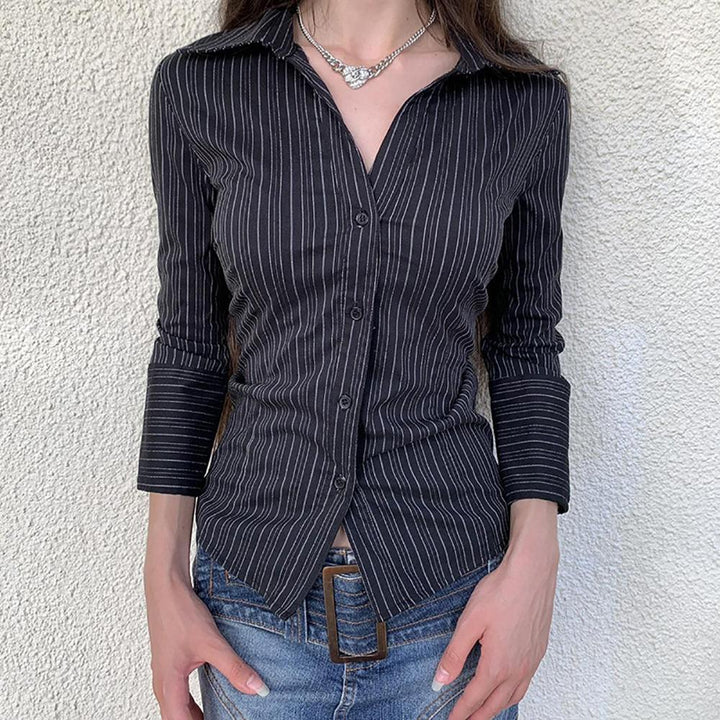 Women Opaque Striped Casual Shirt