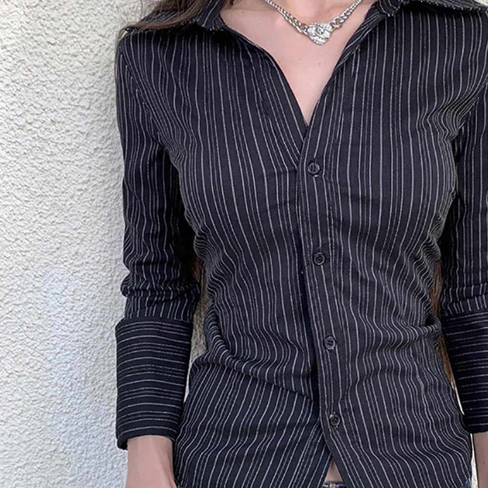 Women Opaque Striped Casual Shirt