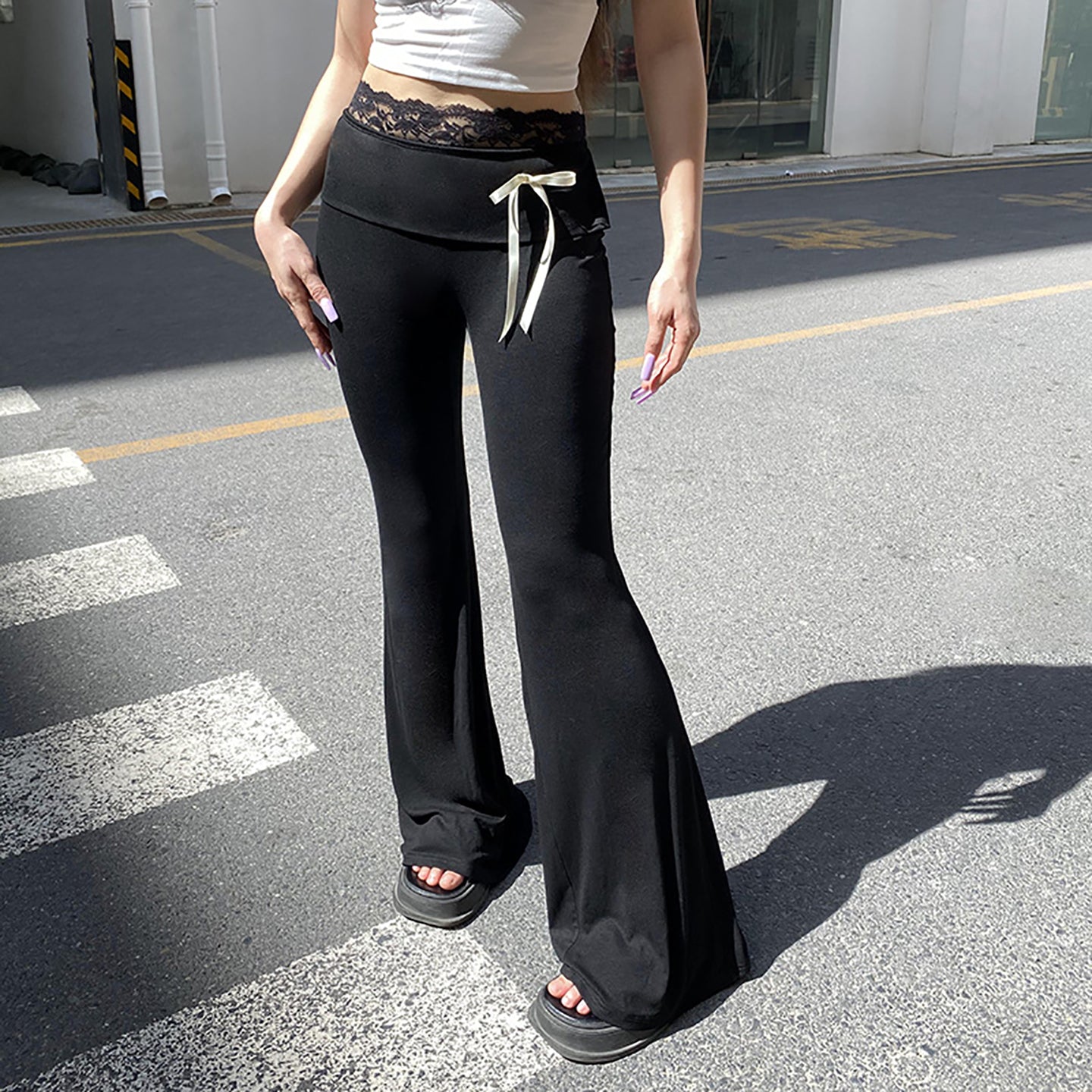 Women Flared Bootcut Trousers