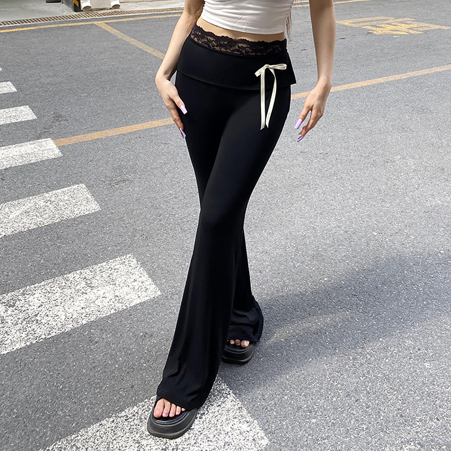 Women Flared Bootcut Trousers