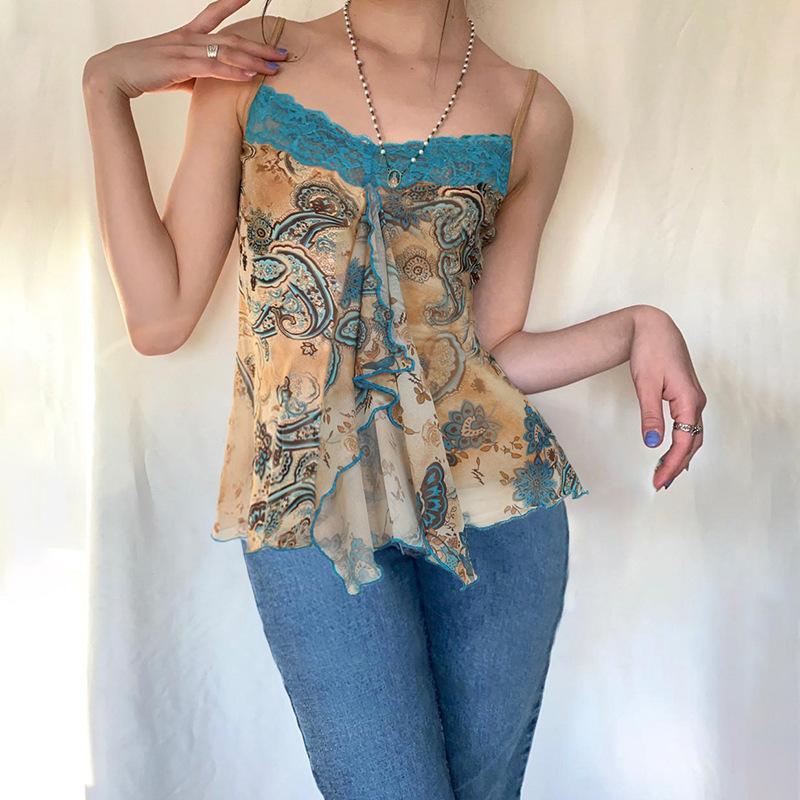 Printed Peplum Top