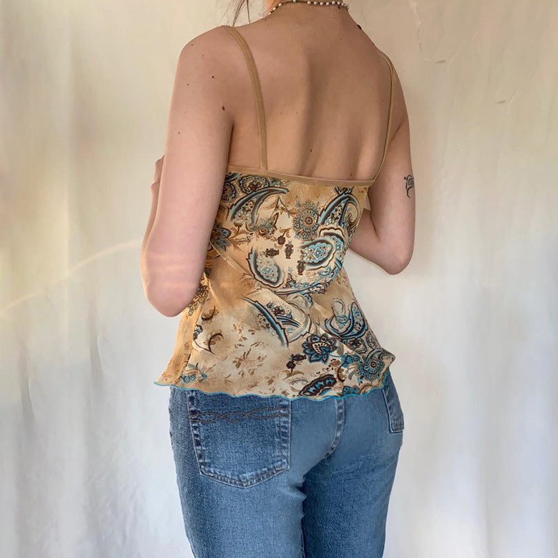 Printed Peplum Top