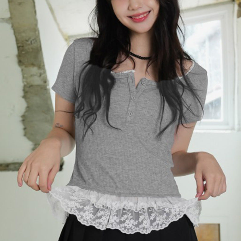 Women Colourblocked Peplum Top